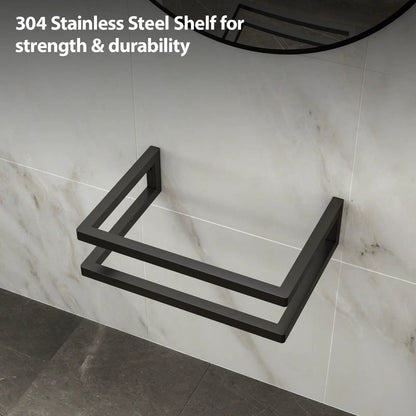 Wall Mount Sink Towel Bar Faucet Hole White