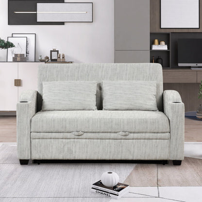 Convertible Sofa With Usb And Adjustable Backrest
