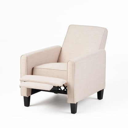 Upholstered Push Back Recliner Chair and Lounge