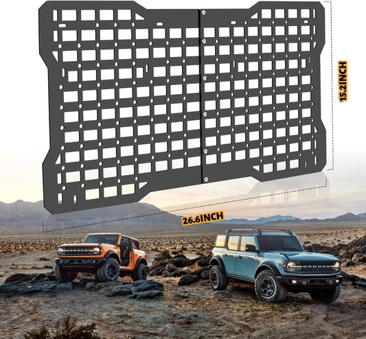 Ford Bronco Tailgate Molle Panel Storage Carrier