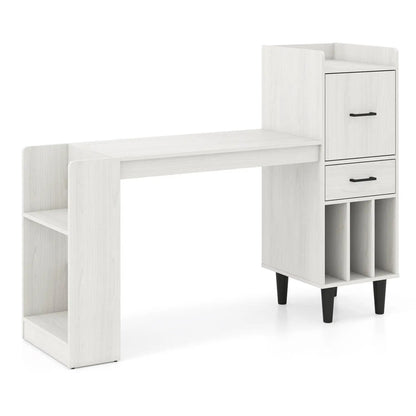 59 Inch L Shaped Corner Desk With Storage Drawer