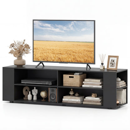 Mueble TV de Madera para Almacenamiento y Entretenimiento, 59 Pulgadas, Nogal
