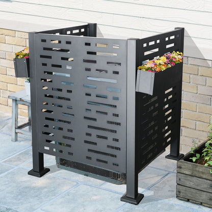 Air Conditioner Privacy Fence Cover and 3 Panels