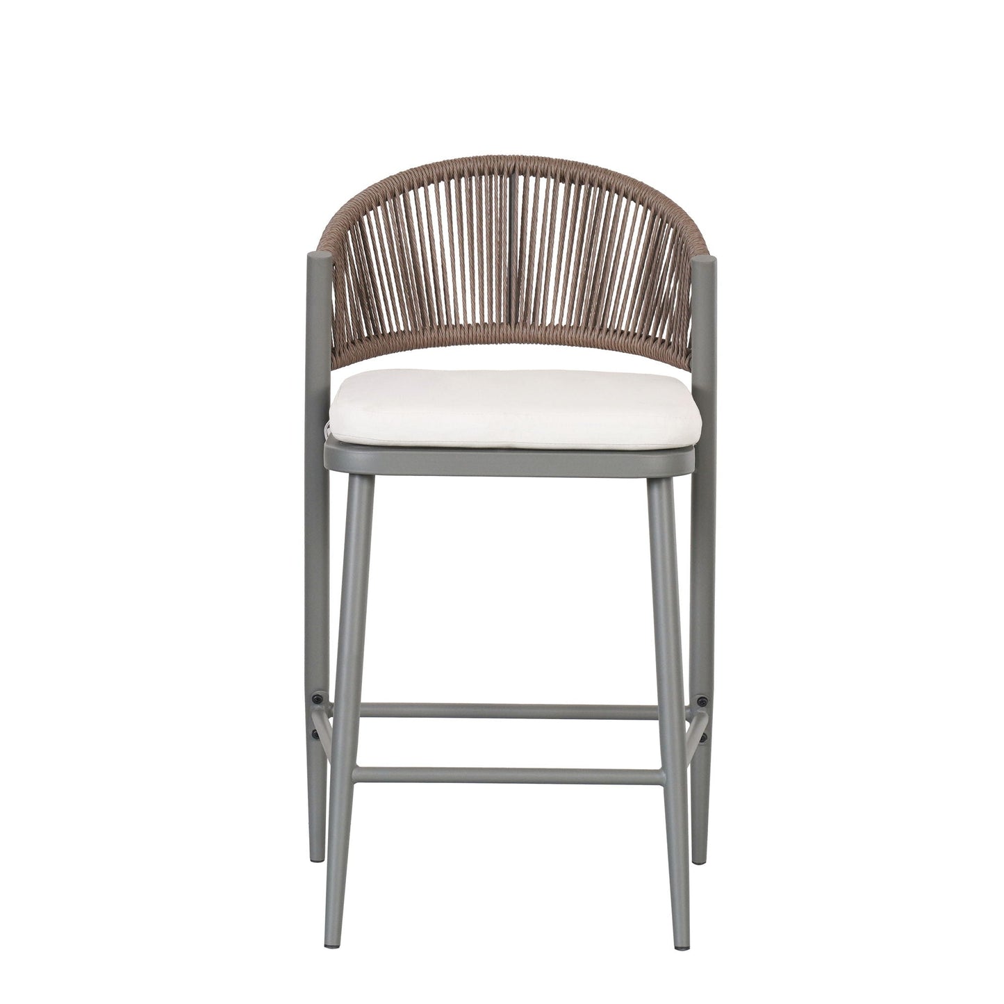 Outdoor Counter Stools with Wicker and Metal
