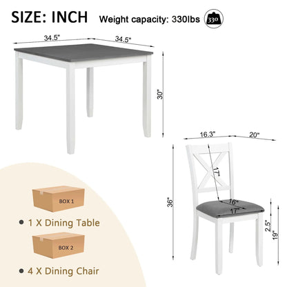 Modern Dining Table Set With Chairs for Kitchen