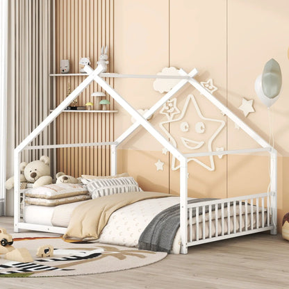 Metal House Bed white metal canopy bed for kids by Unique Piece Furniture on Tampa Home & Garden Store