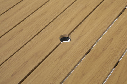 Outdoor Folding Dining Table and Steel Frame