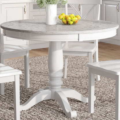 Elegant 5 Pieces Dining Table and 4 Chairs Set