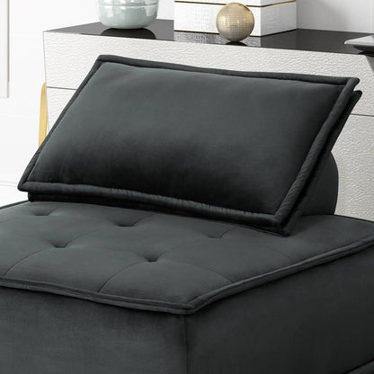 Anna Armless Lounge Chair With Soft Upholstery