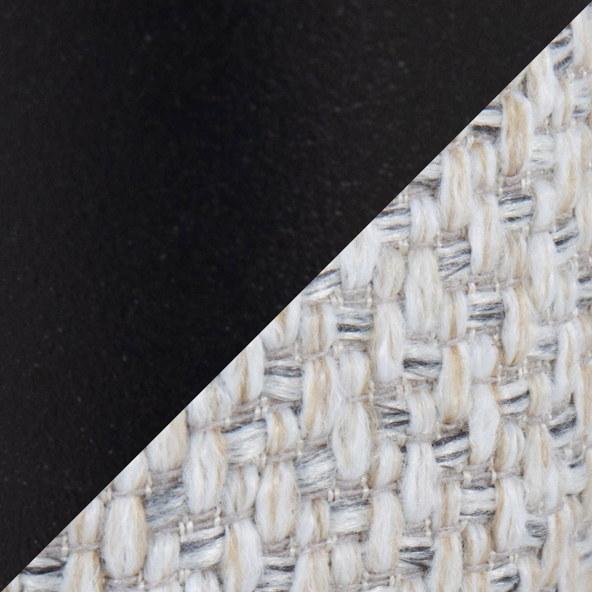 Braided Matisse Upholstered Headboard Twin split black and woven rope texture on Tampa Home & Garden Store