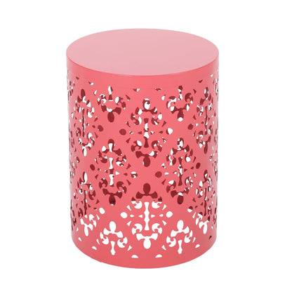 Modern Metal Outdoor End Table For The Patio
