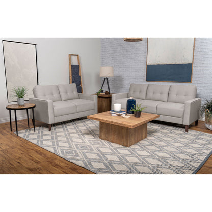 Harvey the Two Piece Tufted Beige Sofa and Set