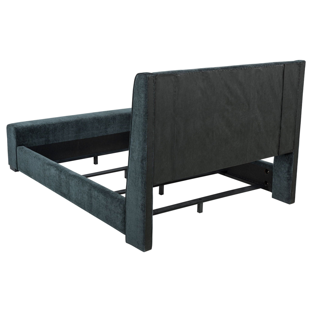 Modern Bed with Visual Flames and Bluetooth Audio