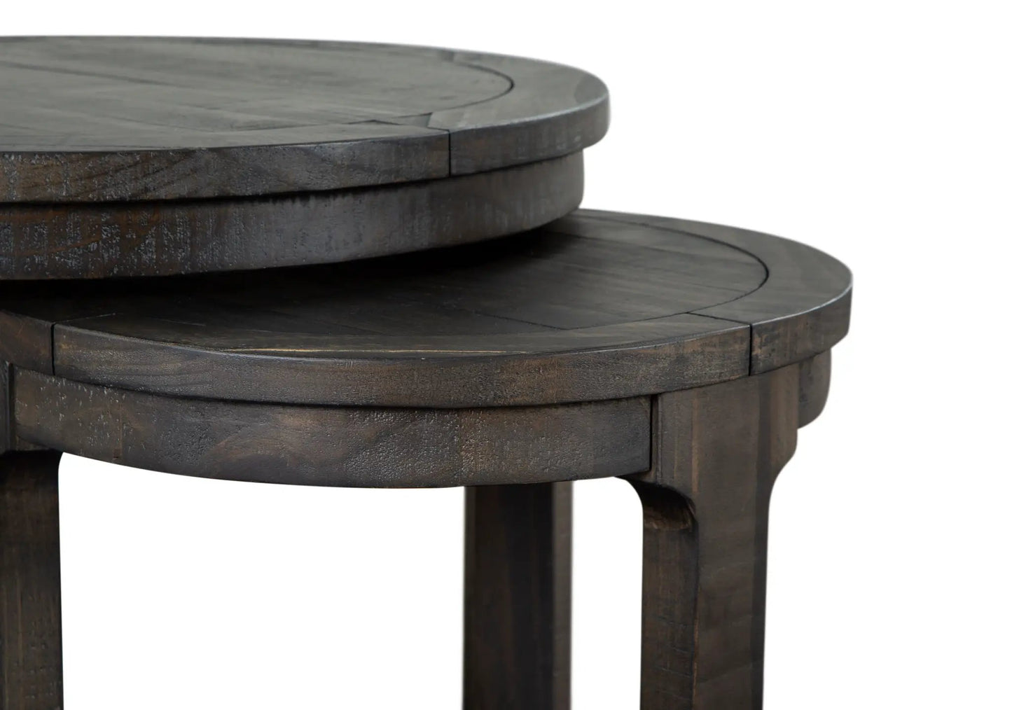 Boswell Round Nesting End Table in Peppercorn