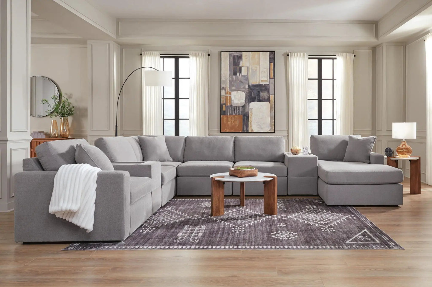 Modmax Sectional in Granite Performance Fabric