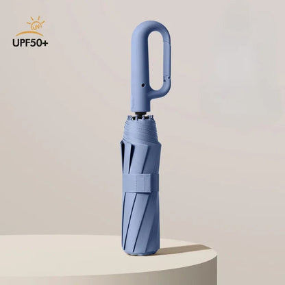 Men's and Women's Sunshade Umbrella Automatic Ring Umbrella Rain and Sun Protection UV Folding - Tampa Home & Garden Store
