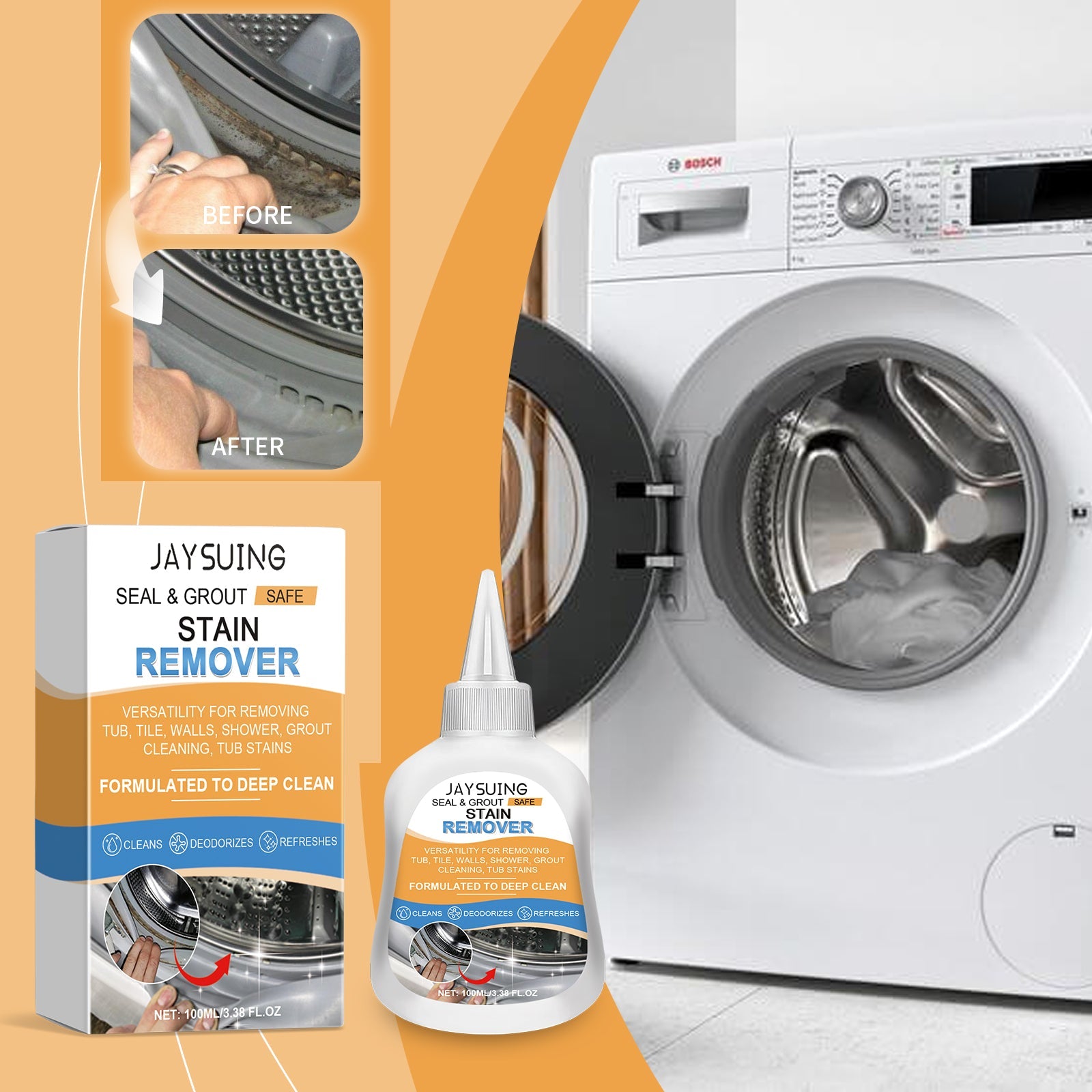 Decontamination Cleaner Roller Washing Machine Slot Bathroom Shower Stains Multi-Functional Clean Decontamination - Tampa Home & Garden Store