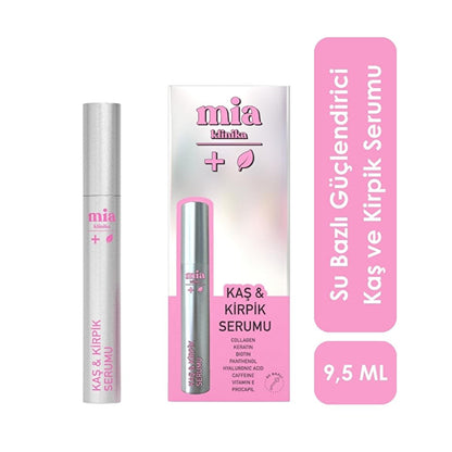 Mia Klinika Kaş & Kirpik Serumu eyelash & eyebrow serum tube with pink branding 9.5 ml on Tampa Home & Garden Store