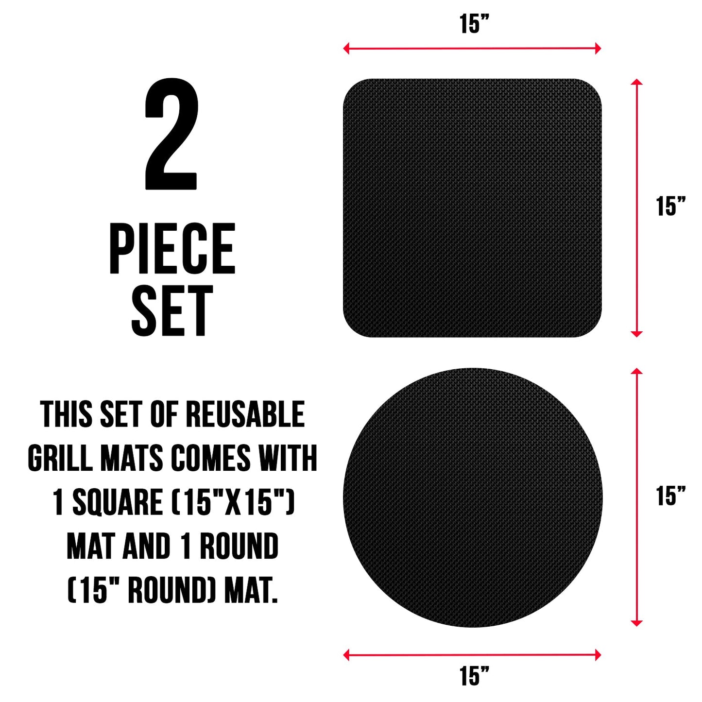 Grill Mat 2 pack | Griddle Mat