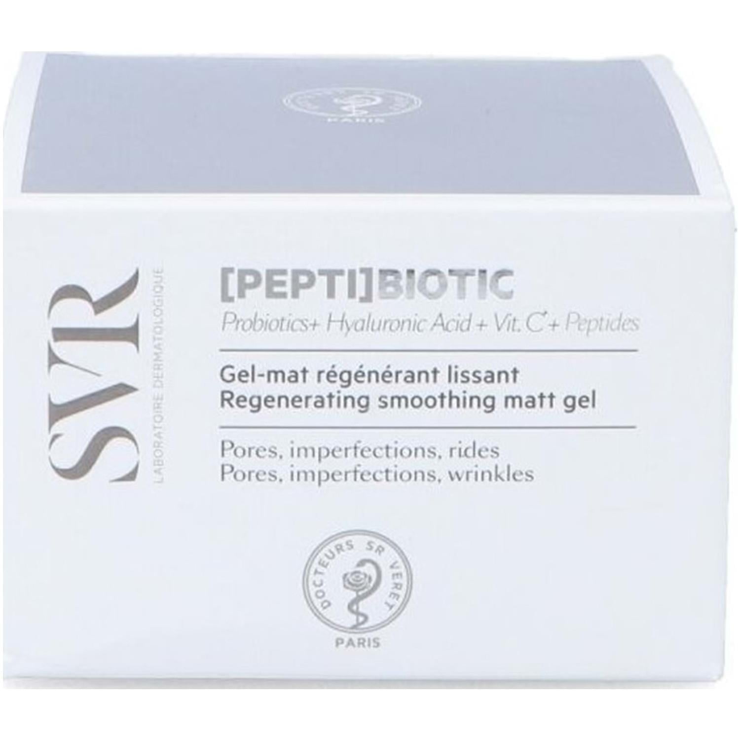 SVR Pepti Biotic Regenerating Smoothing Matt Gel 50ml box, Beauty Care Bag branding on Tampa Home & Garden Store