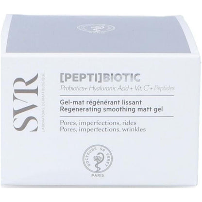 SVR Pepti Biotic Regenerating Smoothing Matt Gel 50ml box, Beauty Care Bag branding on Tampa Home & Garden Store