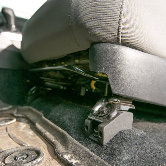 Front seat riser for Toyota & Lexus, black metal with bolt hardware on Tampa Home & Garden Store