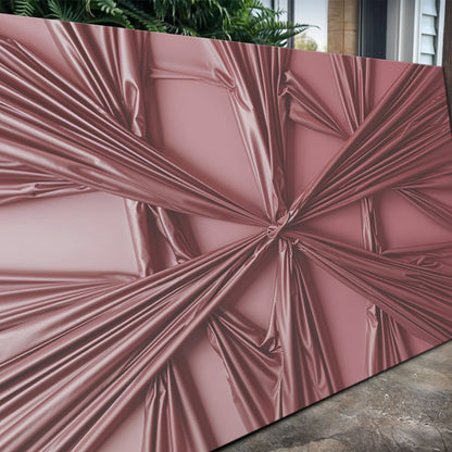 Tailored Canvases Modern Abstract Minimalist Wall Art VII canvas wrapped in pink metallic fabric on Tampa Home & Garden Store