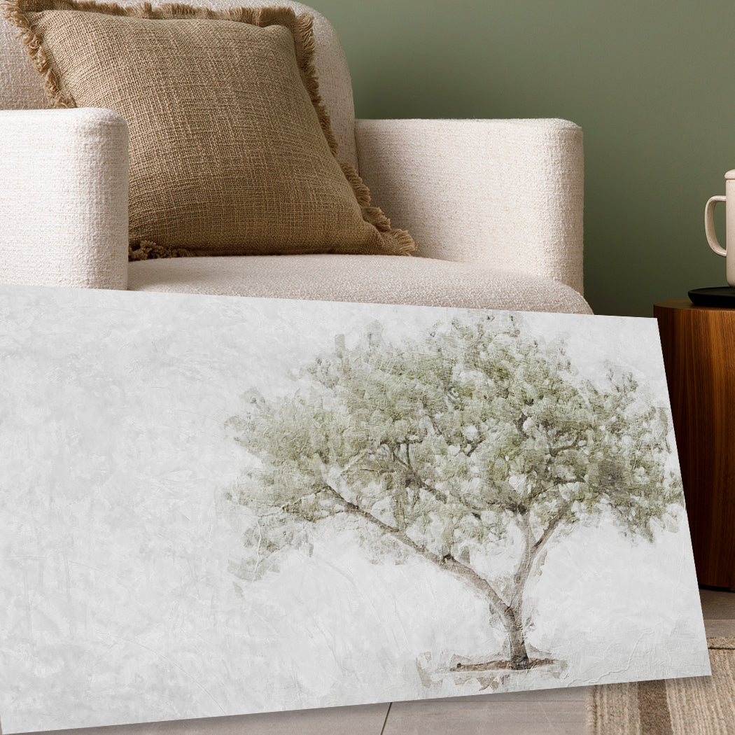 Olive Tree Faith Wall Art canvas with soft gray-green tree illustration on Tampa Home & Garden Store
