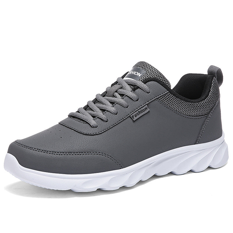 Men's Stevvex athletic shoes grey upper, breathable mesh, white sole ST85SH5929RGB on Tampa Home & Garden Store