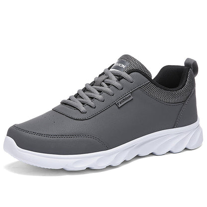 Men's Stevvex athletic shoes grey upper, breathable mesh, white sole ST85SH5929RGB on Tampa Home & Garden Store