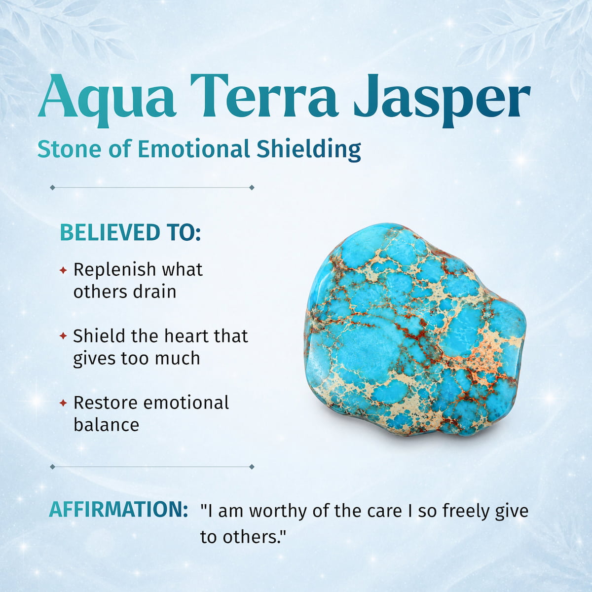 Escudo del Empático - Pulsera de Jaspe Aqua Terra