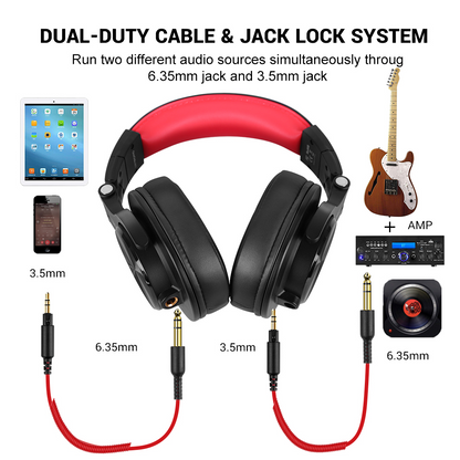 Stevvex Pro Gaming Headset with RGB LED, wired stereo mic for PC, dual 3.5mm & 6.35mm jacks on Tampa Home & Garden Store