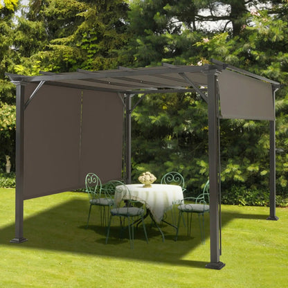 16x8 Two Piece Replacement Canopy Pergola Brown
