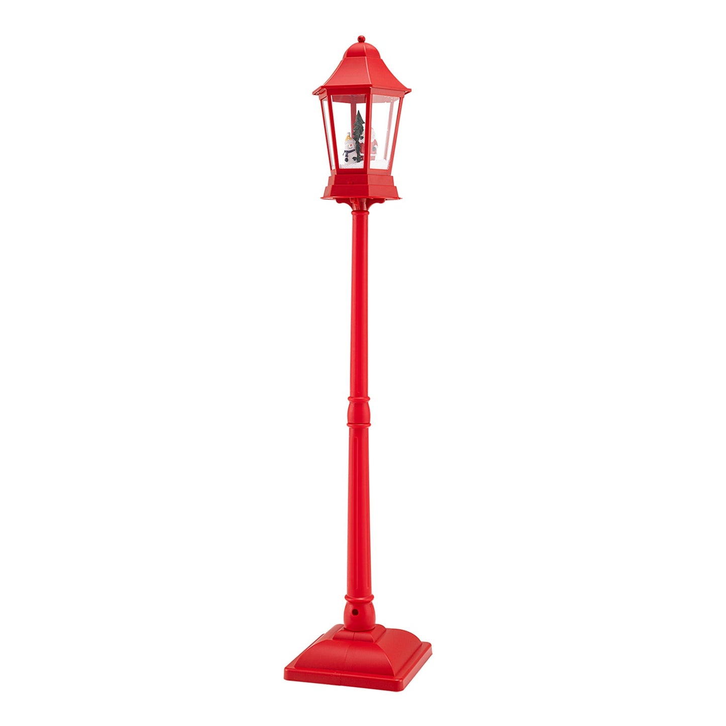 5.3 ft red musical Christmas street lamp with blowing snow and LED lights DirectDeals on Tampa Home & Garden Store