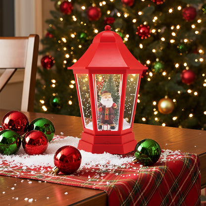 Red 5.3 ft DirectDeals musical Christmas street lamp with Santa figure and 60 warm white LEDs on Tampa Home & Garden Store