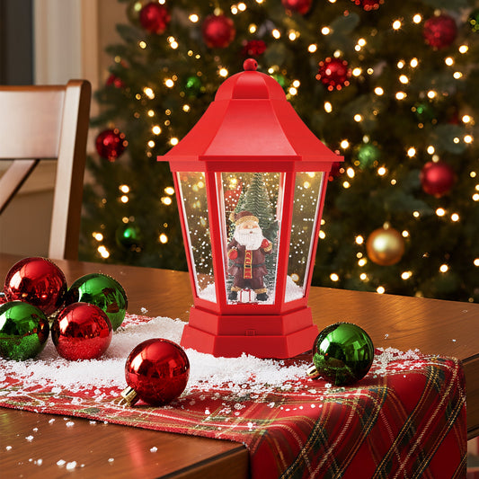 Red 5.3 ft DirectDeals musical Christmas street lamp with Santa figure and 60 warm white LEDs on Tampa Home & Garden Store