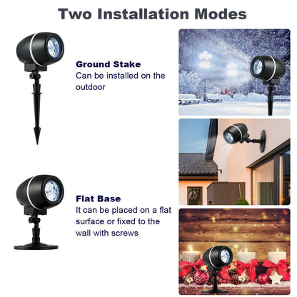 Outdoor waterproof Christmas snowflake LED projector with remote DirectDeals gobo projector on Tampa Home & Garden Store