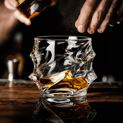 Handcrafted Storm and the Crystal Whisky Glass