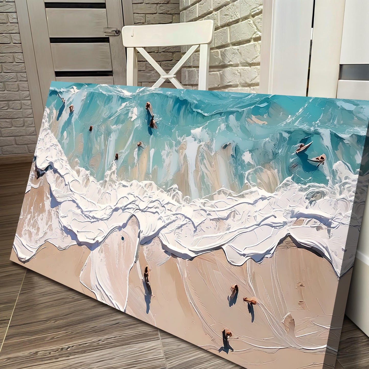 Beach Days Wall Art XV canvas from Tailored Canvases, crafting canvas with turquoise ocean scene on Tampa Home & Garden Store