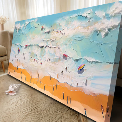 Beach Days Wall Art VI canvas; turquoise ocean and beach scene on Crafting Canvas on Tampa Home & Garden Store