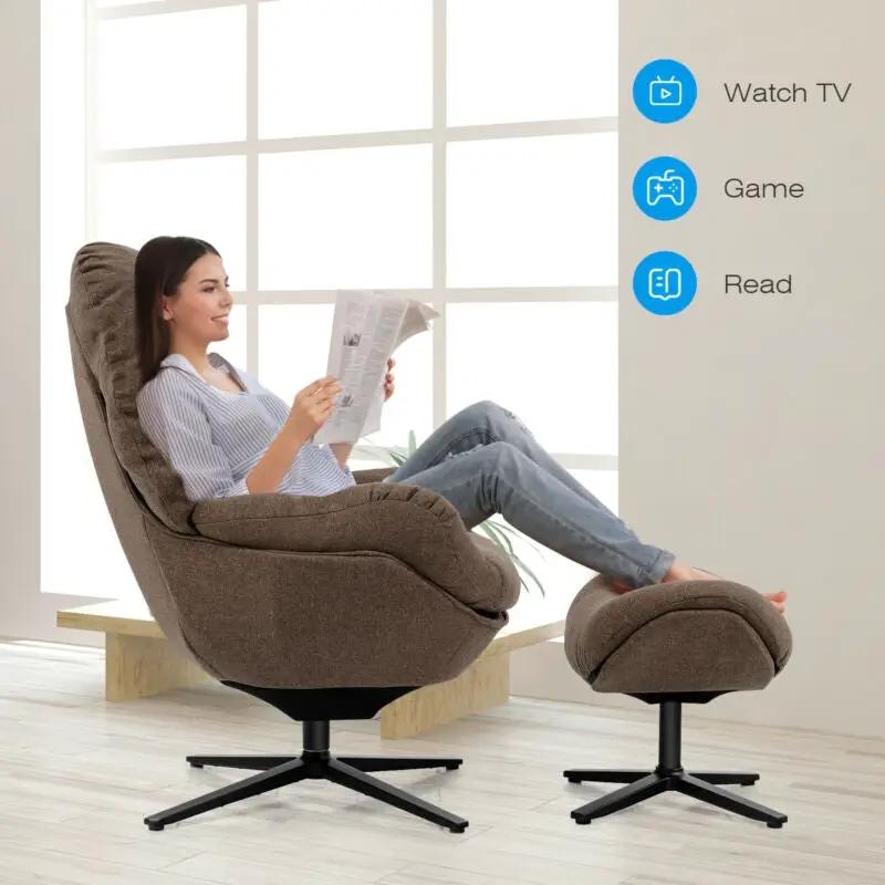 Criss Cross Chair with Swivel 5 Position Armrests
