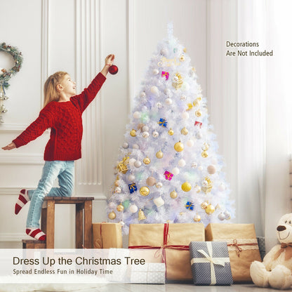 Árbol de Navidad artificial de oropel iridiscente de 1,8 m con 792 puntas de ramas