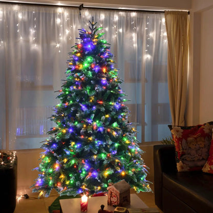 Pre Lit Snowy Christmas Hinged Tree with Lights