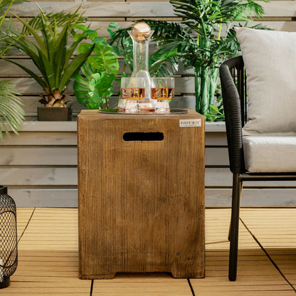 16 Inch Outdoor Hideaway Table Cover for Standard 20 LBS Propane Tank-B