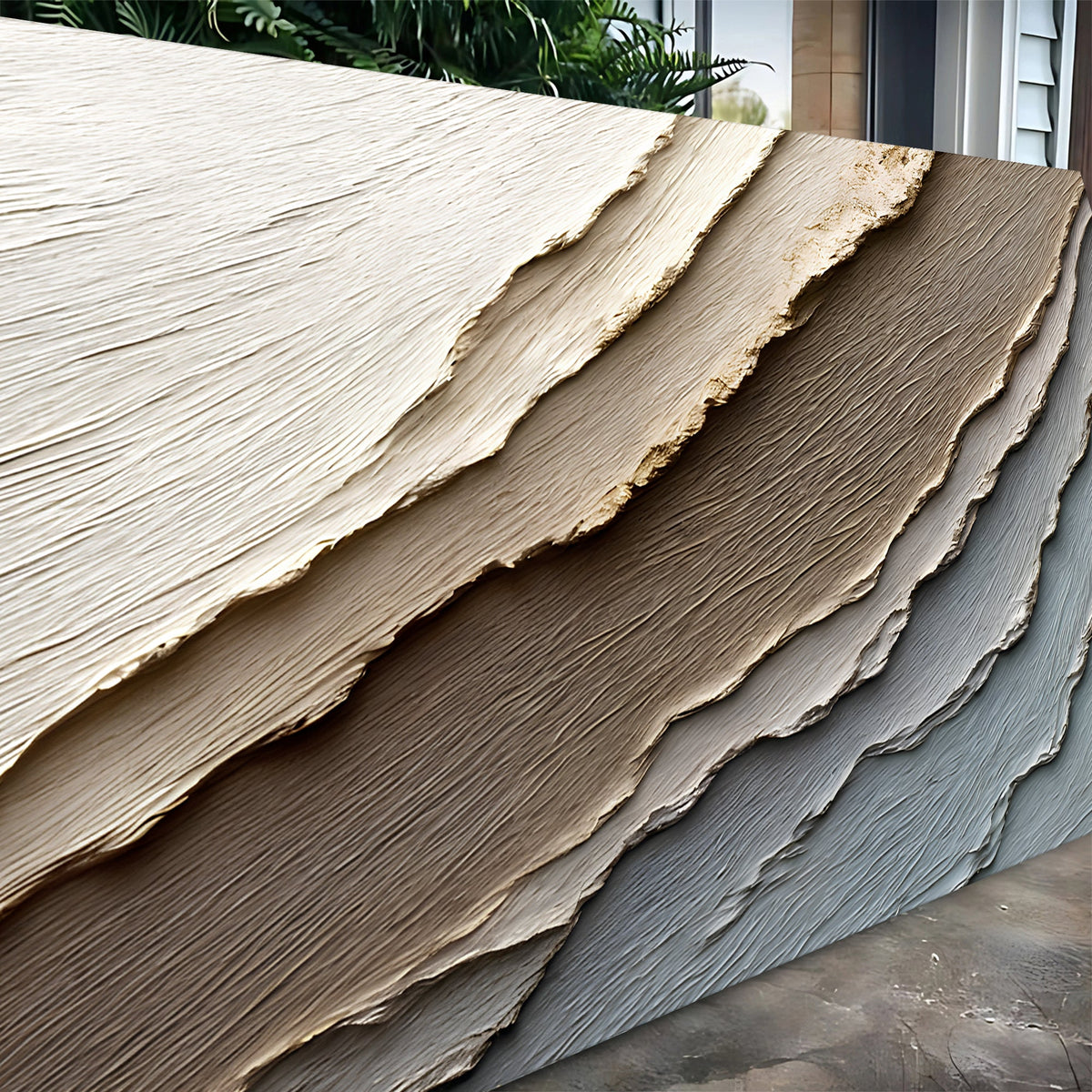 Abstract Earth Tones Wall Art canvas by Tailored Canvases; beige-to-gray crafting canvases on Tampa Home & Garden Store
