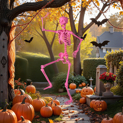 Life-size poseable skeleton in pink, 5.5 ft, with movable joints DirectDeals on Tampa Home & Garden Store