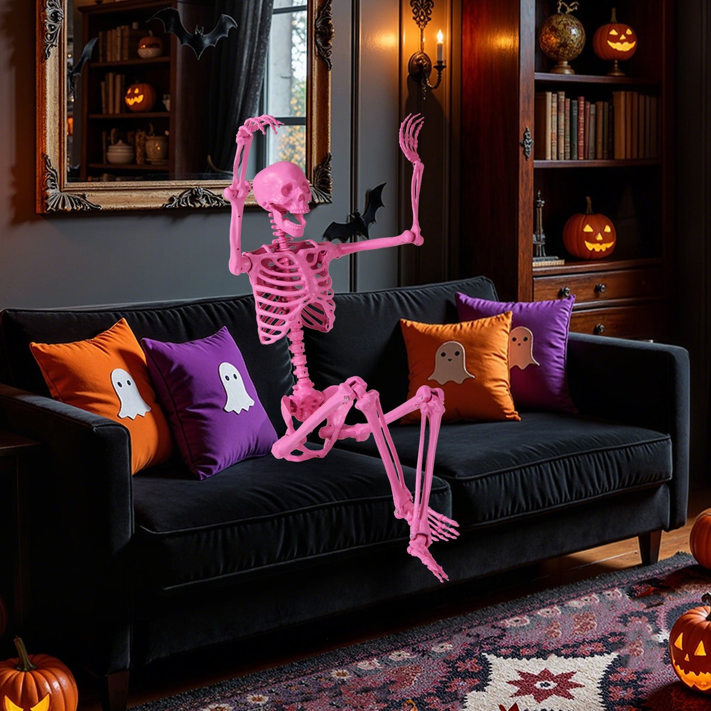 5.5 ft pink life-size poseable skeleton with movable joints DirectDeals on Tampa Home & Garden Store
