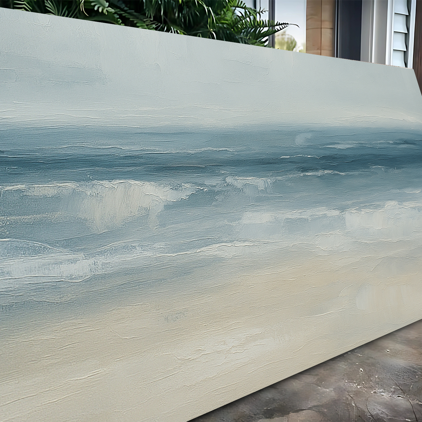Waterscape Abstract Wall Art IX Canvas Print