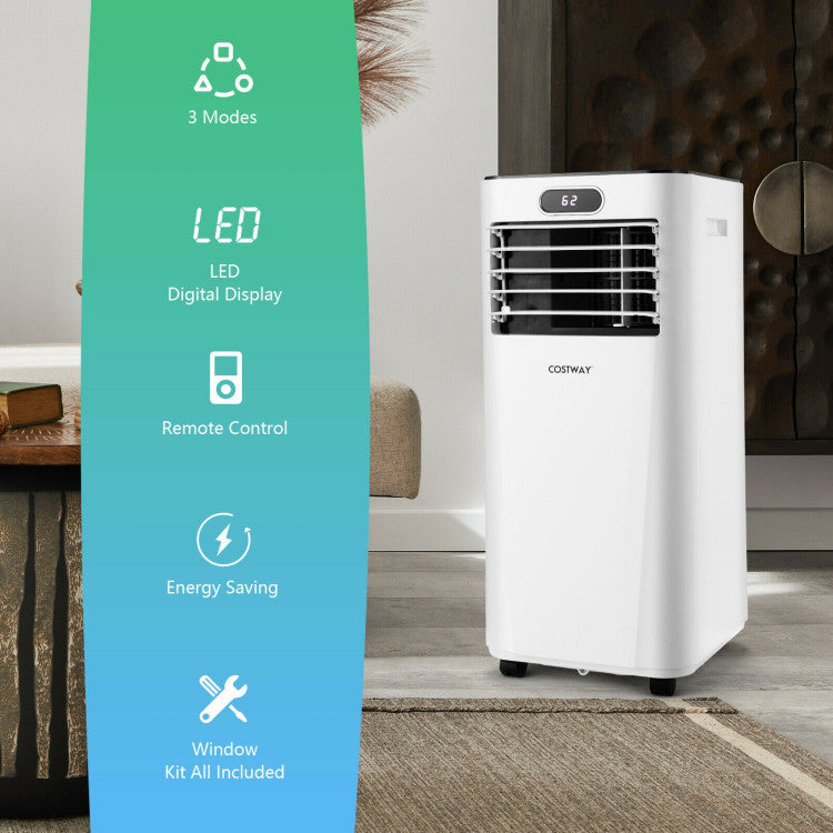 Aire acondicionado portátil de 8.000 BTU 3 en 1