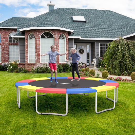 8/10/12/14/15/16 Feet Universal Trampoline Spring Cover-Multicolor-16 ft - Tampa Home & Garden Store